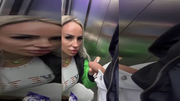 Cristina o blonda tunata care o suge in lift porno romania
